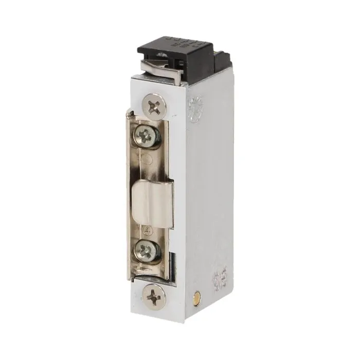 140646 - Symmetric electric strike with unclosed door signalling, MINI 280mA for 12VDC