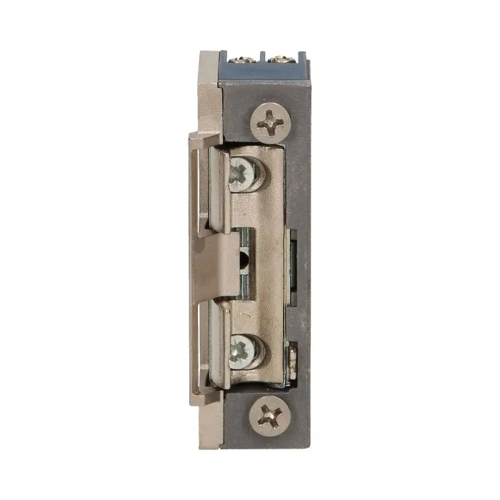140648 - Symmetric electric strike with latch guide and lock, MINI 280mA for 12VDC
