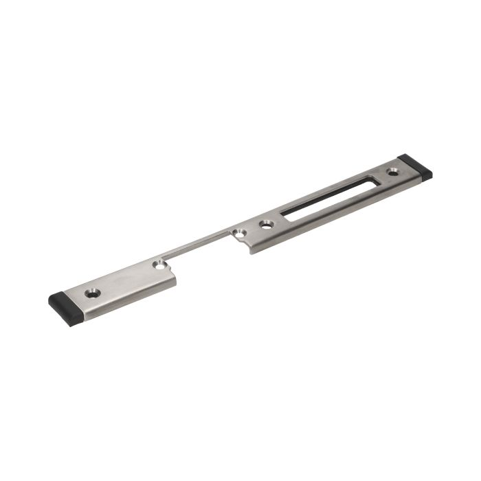 140658 - Faceplate long, right applied for mounting on clinker, metal or wood pillar, etc.; made of aluminum and zinc alloy (stainless steel)