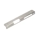 140659 - Faceplate angled, left applied for mounting on clinker, metal or wood pillar, etc.; made of aluminum and zinc alloy (stainless steel)
