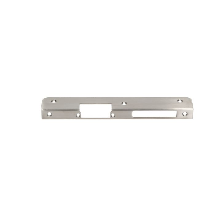 140659 - Faceplate angled, left applied for mounting on clinker, metal or wood pillar, etc.; made of aluminum and zinc alloy (stainless steel)