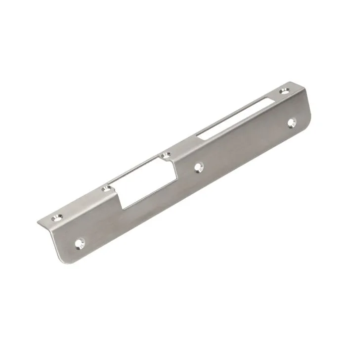 140660 - Faceplate angled, right applied for mounting on clinker, metal or wood pillar, etc.; made of aluminum and zinc alloy (stainless steel)