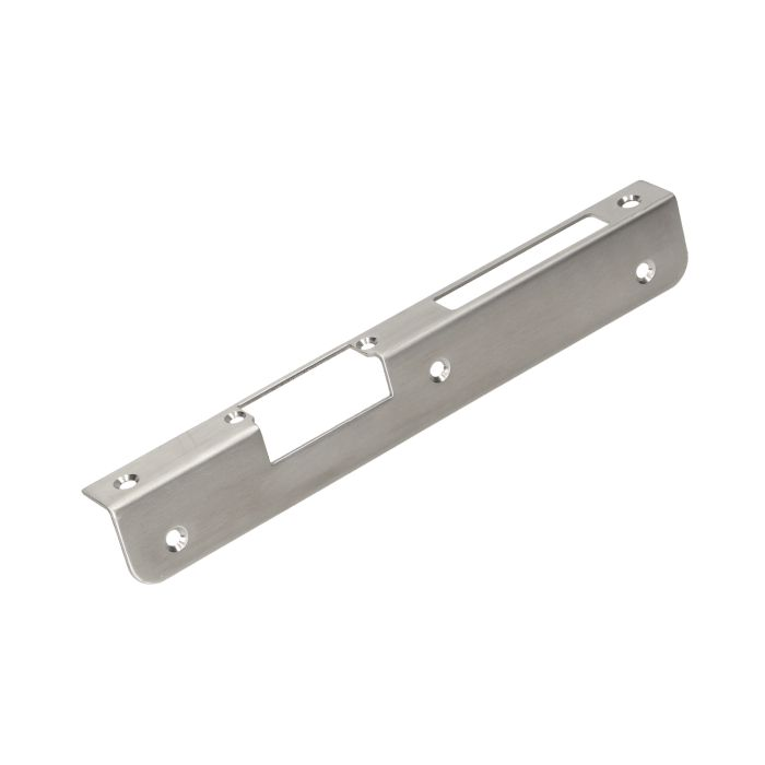140660 - Faceplate angled, right applied for mounting on clinker, metal or wood pillar, etc.; made of aluminum and zinc alloy (stainless steel)