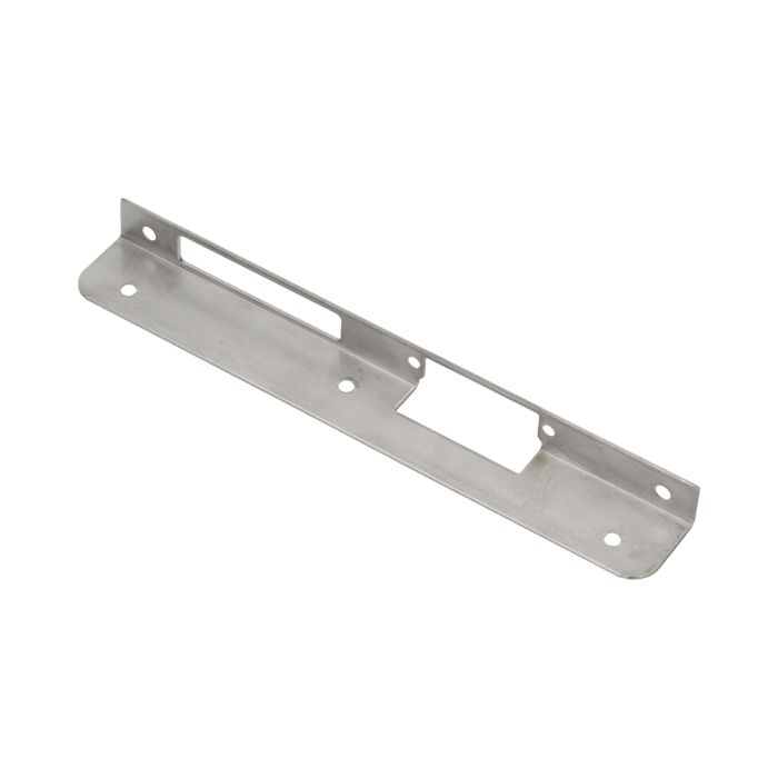 140660 - Faceplate angled, right applied for mounting on clinker, metal or wood pillar, etc.; made of aluminum and zinc alloy (stainless steel)