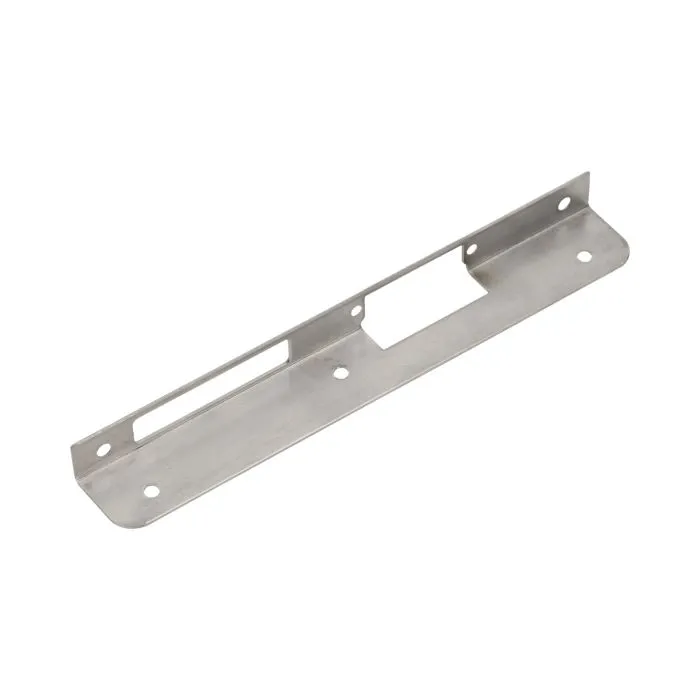 140660 - Faceplate angled, right applied for mounting on clinker, metal or wood pillar, etc.; made of aluminum and zinc alloy (stainless steel)