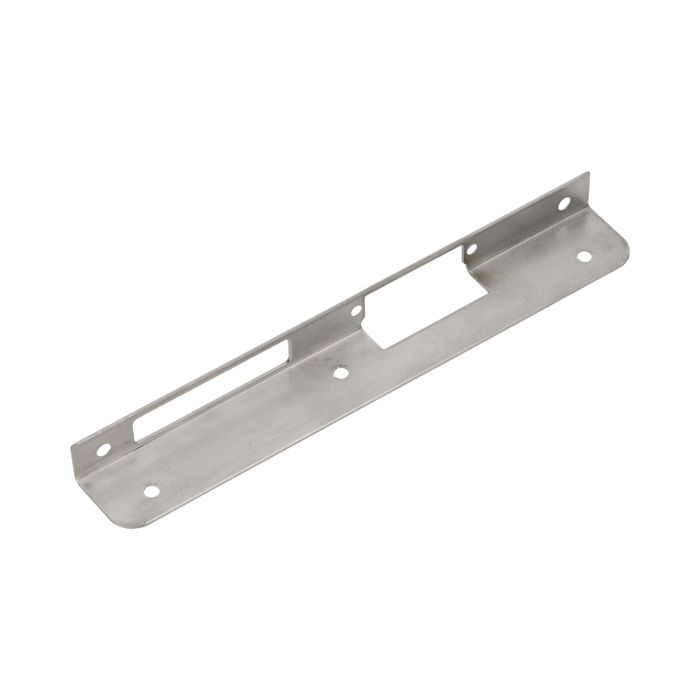 140660 - Faceplate angled, right applied for mounting on clinker, metal or wood pillar, etc.; made of aluminum and zinc alloy (stainless steel)