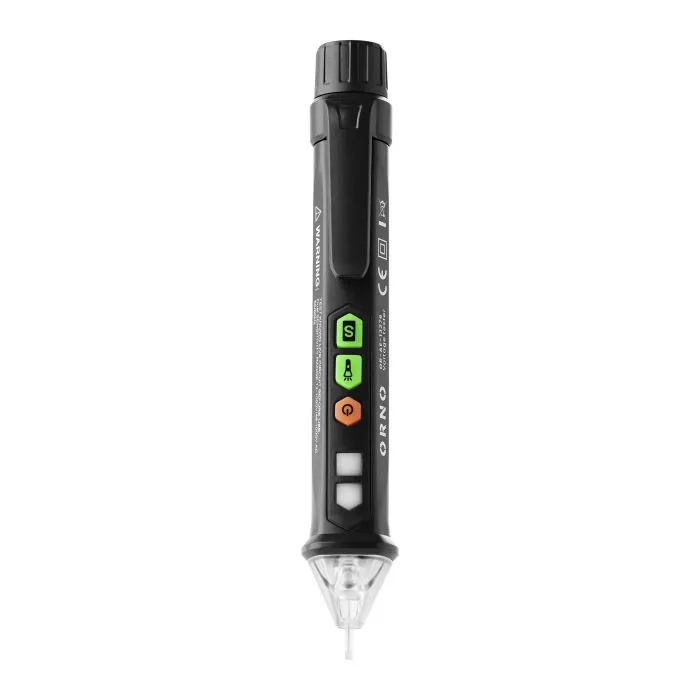 141342 - Inductive voltage tester with flashlight, 12-1000V, AC / DC, black