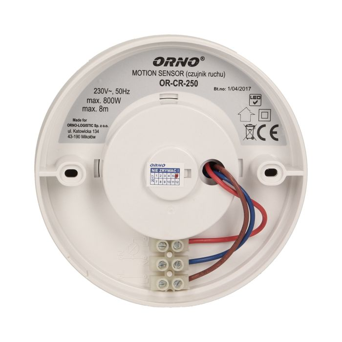 140701 - PIR motion sensor 360° protection rating: IP 20, viewing angle: 360°, collaborates with LED lighting