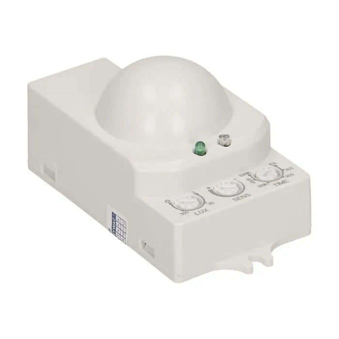 140726 - Microwave sensor 360° 1200W, 5.8GHz, IP20, detection range 360 degree; works with LEDs