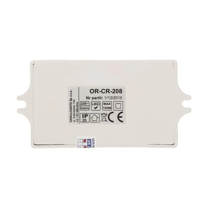 140726 - Microwave sensor 360° 1200W, 5.8GHz, IP20, detection range 360 degree; works with LEDs