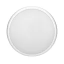 140761 - CERS LED 16W lighting fixture, white with microwave motion sensor, 1300lm, IP65, 4000K, milky PC shade, dimming function