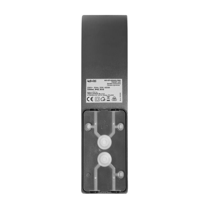 140771 - FRENIT LED 20W garden luminaire, grey 2300lm, IP65, 4000K, dimmer