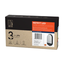 140776 - NEFRYT LED 15W, garden luminaire, black with motion sensor, 1100lm, IP54, 4000K