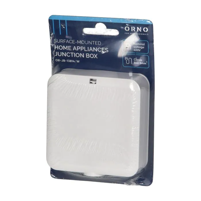 141269 - Surface-mounted domestic appliances junction box 5x2,5mm2, 440V