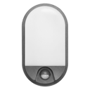 140777 - NEFRYT LED 15W, garden luminaire, grey with motion sensor, 1100lm, IP54, 4000K