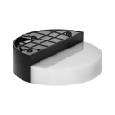 140779 - HALIT LED garden luminaire 10W, white with PIR motion sensor 140°, 600lm, IP65, 4000K, IK10, black