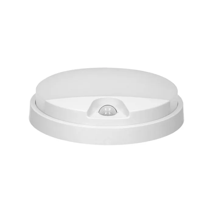 140780 - AGAT LED 10W, garden luminaire, white with motion sensor 140°, 800lm, IP54, 4000K