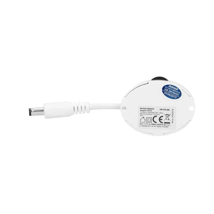 140720 - LED strip motion sensor 120° 12V, max LED 60W, dimming function up to 10% of its power at a selected time.