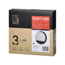 140781 - AGAT LED 10W, garden luminaire, black with motion sensor 140°, 800lm, IP54, 4000K