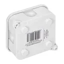 141238 - Surface-mounted junction box ECO IP44 400V 4 rubber glands 85x85x35mm white, 60 pcs.