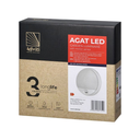 140783 - AGAT LED 15W, garden luminaire, white with motion sensor 140st, 1100lm, IP54, 4000K