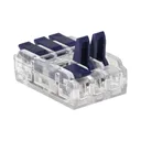 141224 - 3-wire clamp splicing connector, double-sided; for any 0.75-4mm² wire; IEC 250V/32A; 100 pcs.