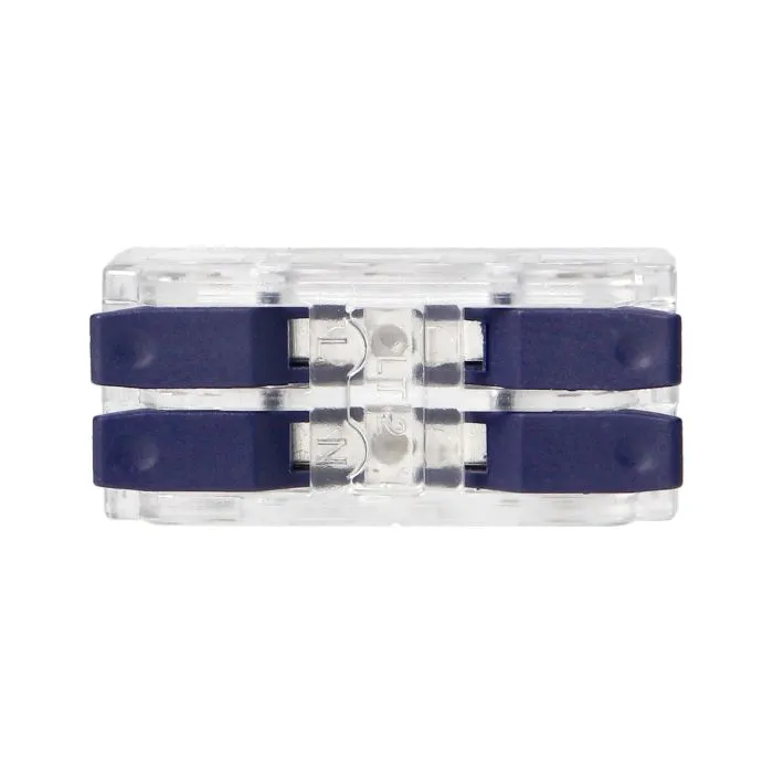 141221 - 2-wire clamp splicing connector, double-sided; for any 0.75-4mm² wire; IEC 250V/32A; 50 pcs.