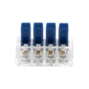 141210 - 4-wire clamp splicing connector; for wire 0.75-4mm²; IEC 450V/32A, 10 pcs.