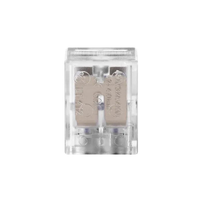 141204 - 2-wire clamp splicing connector; for wire 0.75-4mm²; IEC 450V/32A, 10 pcs.