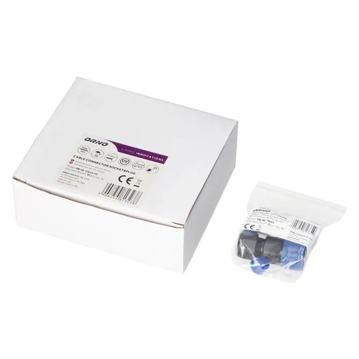 141199 - Cable connector socket and plug, 5x4mm2, IP68