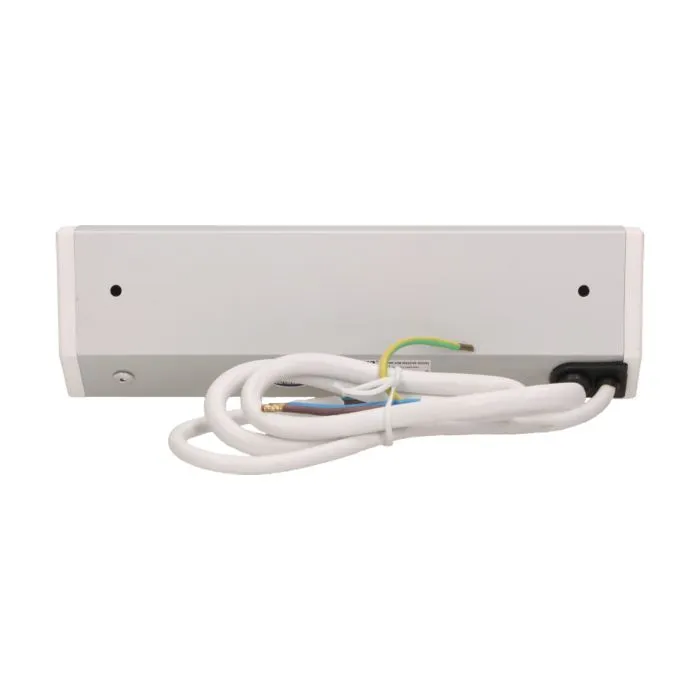 141188 - Furniture socket with switch, silver-white, Schuko A set of three network sockets with grounding and current circuit's diaphragms with a switch, ideal for mounting in cabinets, display cases and display cabinets.