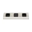 141186 - Under-cabinet electrical socket, Schuko 2x230V; for use in furniture, glass-cases; easy to assembly
