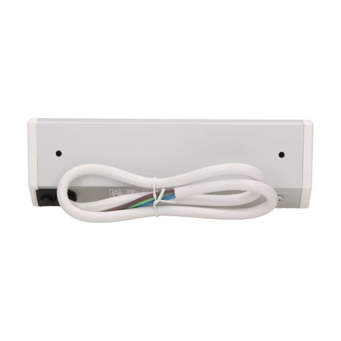141184 - Furniture socket, silver-white, Schuko A set of three network sockets with grounding and current circuit's diaphragms, ideal for mounting in cabinets, display cases and display cabinets.