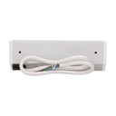 141184 - Furniture socket, silver-white, Schuko A set of three network sockets with grounding and current circuit's diaphragms, ideal for mounting in cabinets, display cases and display cabinets.