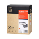 140791 - HOWLIT LED 20W, grey garden luminaire with motion sensor, 1800lm, IP65, 4000K