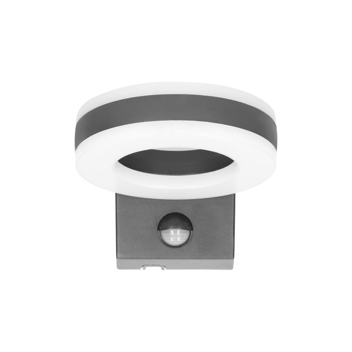 140791 - HOWLIT LED 20W, grey garden luminaire with motion sensor, 1800lm, IP65, 4000K