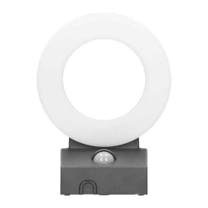 140791 - HOWLIT LED 20W, grey garden luminaire with motion sensor, 1800lm, IP65, 4000K