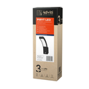 140793 - PIRYT LED 10W, garden luminaire, black with motion sensor 140°, 800lm, IP54, 4000K