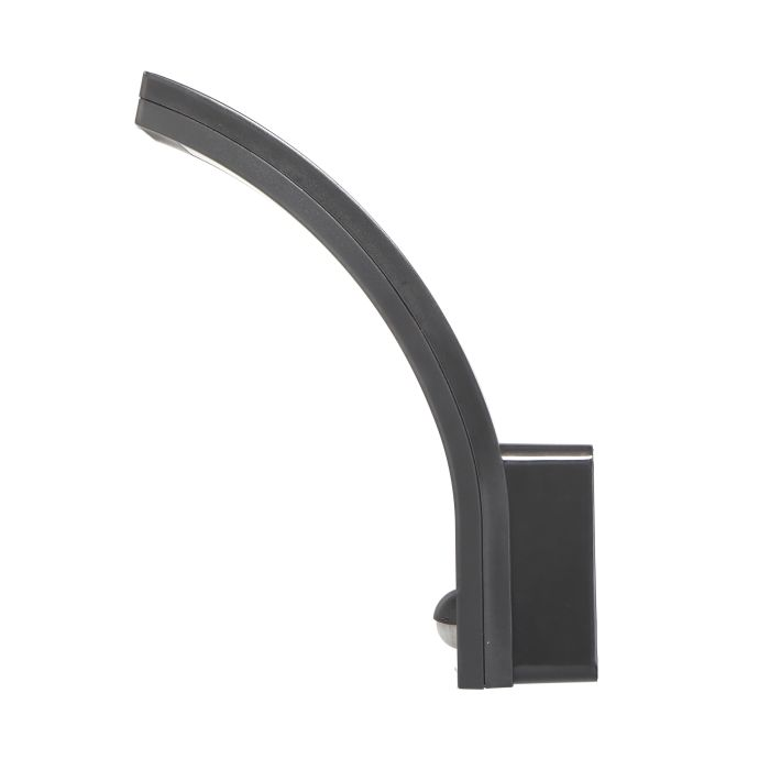 140794 - PIRYT LED 10W, garden luminaire, grey with motion sensor 140°, 800lm, IP54, 4000