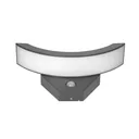 140800 - SPINEL LED 10W garden luminaire, grey with PIR motion sensor, 140°, 800lm, IP54, 4000K, IK10