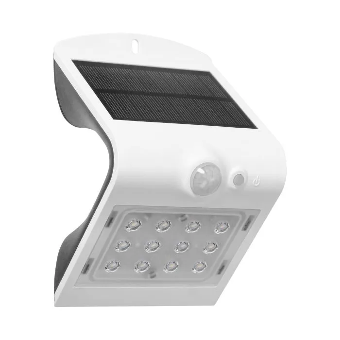 140801 - LED solar garden lamp SILOE with motion sensor, white