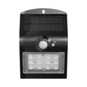140802 - LED solar garden lamp SILOE with motion sensor, black 220lm, IP65,4000K, white