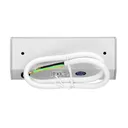 141182 - Under-cabinet electrical socket with USB charger, Schuko 1x230V; 2xUSB, 230V/16A, USB: 5V DC/2A