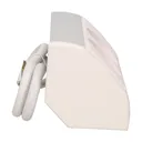 141181 - Furniture socket, silver-white, Schuko A set of two network sockets with grounding and current circuit's diaphragms, ideal for mounting in cabinets, display cases and display cabinets.