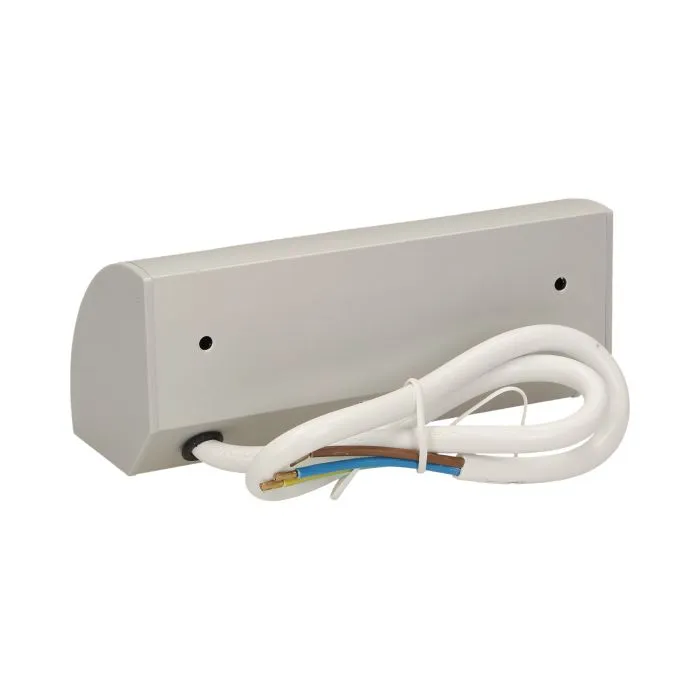 141179 - Under-cabinet electrical socket, grey, Schuko 2x230V; for use in furniture, glass-cases; easy to assembly