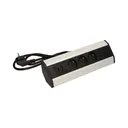 141177 - Furniture socket with USB charger and 1.8m cable 3 x 230V AC/16A; 3680W; IP20; 2xUSB; cabel lenght 1,8 m