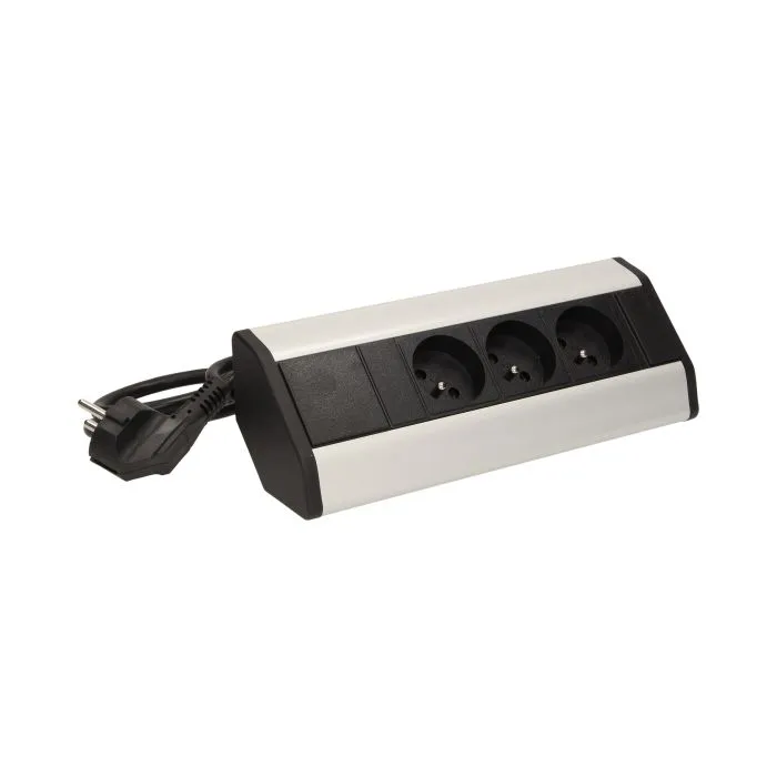141176 - Furniture socket with 1.8m cable 3 x 230V AC/16A; 3680W; IP20; cabel lenght 1,8 m