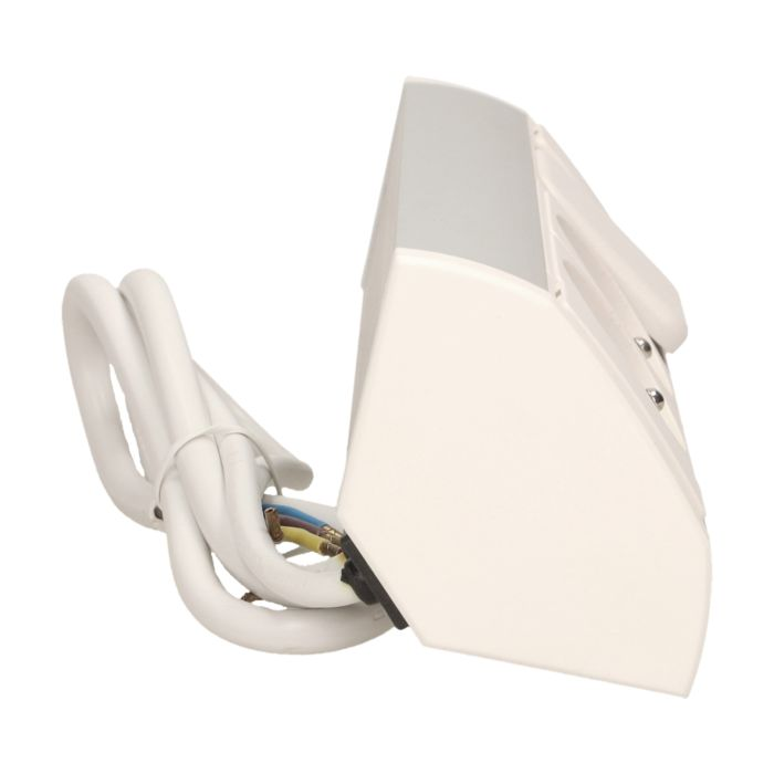 141175 - Furniture socket with switch, silver-white A set of three network sockets with grounding and current circuit's diaphragms with a switch, ideal for mounting in cabinets, display cases and display cabinets.