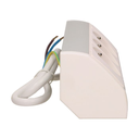 141171 - Furniture socket, silver-white A set of three network sockets with grounding and current circuit's diaphragms, ideal for mounting in cabinets, display cases and display cabinets.