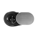 141157 - Flush-fitting furniture socket with sliding cover, USB charger and 1.9m cable, Schuko 2P+E, USB, cable: 1,9m